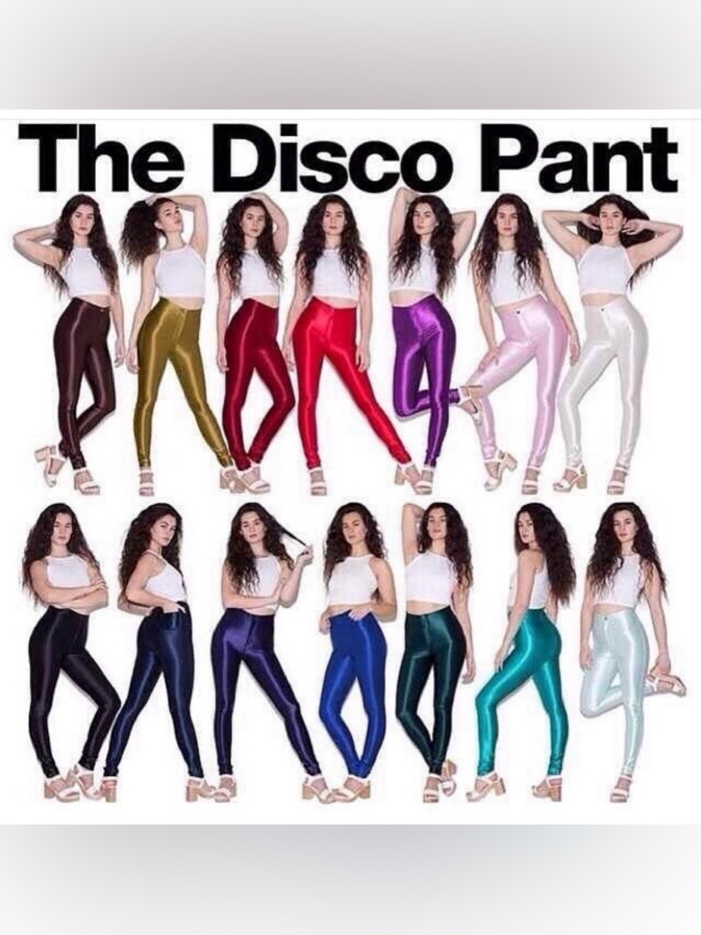 American Apparel Disco Pant — Midnight Navy, Size S